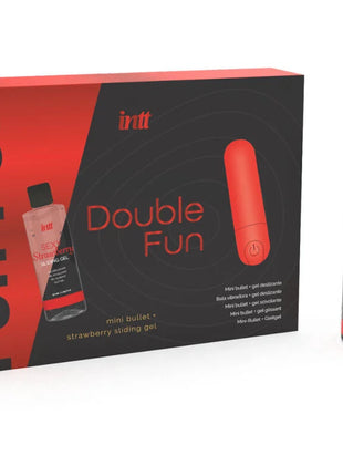 INTT RELEASES - DOPPELTER SPASS-KIT MIT VIBRIERENDER KUGEL UND ERDBEER-MASSAGEGEL - Massage-Kits