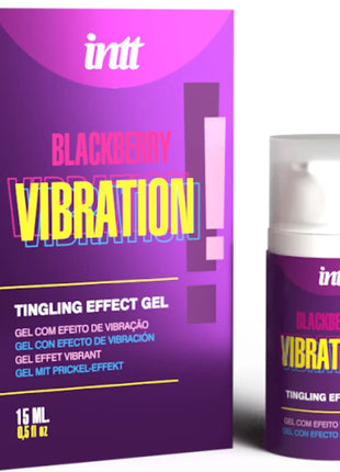 INTT RELEASES - FLÜSSIGE VIBRATIONSGEL MIT BROMBEERGESCHMACK 15 ML