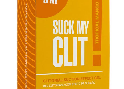 Orange kartonverpackung für intt suck my clit sauge effekt gel tropische mango 15 ml mit intensiver saugfunktion