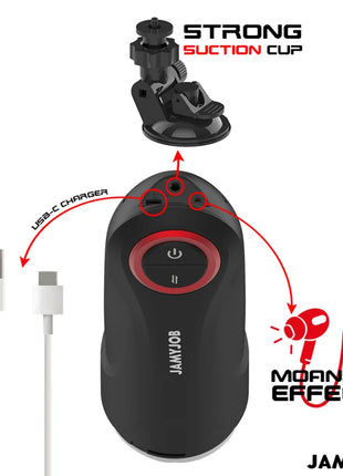 JAMYJOB - AUTOMATISCHER VAGINA-MASTURBATOR MIT GRAVITY-FUNKTION 5 SAUGMODI - Vagina Masturbatoren