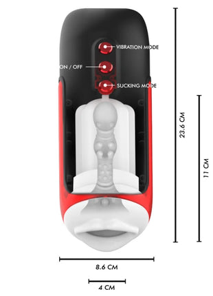 JAMYJOB - BLAZE AUTOMATISCHER MUNDMASTURBATOR 5 SAUG- UND VIBRATIONSMODI - Mundmasturbator