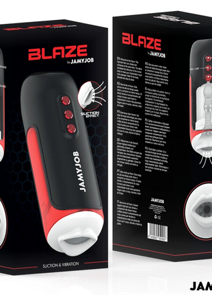 JAMYJOB - BLAZE AUTOMATISCHER MUNDMASTURBATOR 5 SAUG- UND VIBRATIONSMODI - Mundmasturbator