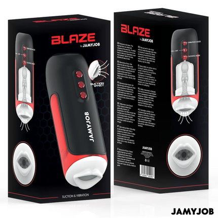 JAMYJOB - BLAZE AUTOMATISCHER MUNDMASTURBATOR 5 SAUG- UND VIBRATIONSMODI - Mundmasturbator