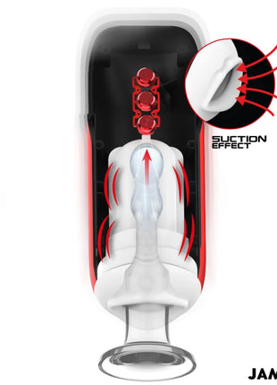 JAMYJOB - BLAZE AUTOMATISCHER MUNDMASTURBATOR 5 SAUG- UND VIBRATIONSMODI - Mundmasturbator
