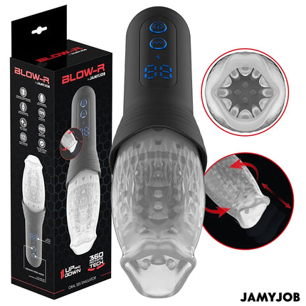 JAMYJOB - BLOW-R MASTURBATOR MIT STOSS- UND ROTATIONSFUNKTION