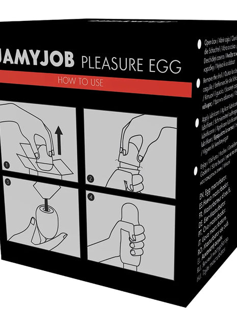 JAMYJOB - EGG MASTURBATOR SCHWARZE VERSION DISKRETT - Ei-Masturbator