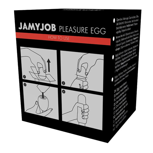 JAMYJOB - EGG MASTURBATOR SCHWARZE VERSION DISKRETT - Ei-Masturbator