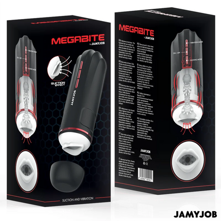 JAMYJOB - MEGABITE AUTOMATISCHER MUNDMASTURBATOR 5 SAUG- UND VIBRATIONSMODI - Mundmasturbator