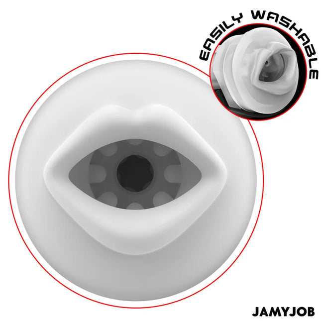 JAMYJOB - MEGABITE AUTOMATISCHER MUNDMASTURBATOR 5 SAUG- UND VIBRATIONSMODI - Mundmasturbator