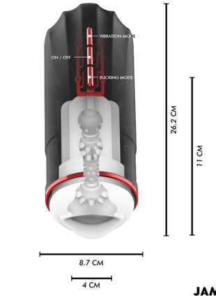 JAMYJOB - MEGABITE AUTOMATISCHER MUNDMASTURBATOR 5 SAUG- UND VIBRATIONSMODI - Mundmasturbator