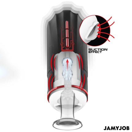 JAMYJOB - MEGABITE AUTOMATISCHER MUNDMASTURBATOR 5 SAUG- UND VIBRATIONSMODI - Mundmasturbator
