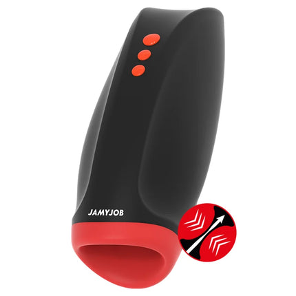JAMYJOB - NOVAX MASTURBATOR MIT VIBRATION UND KOMPRESSION - Ei-Masturbator