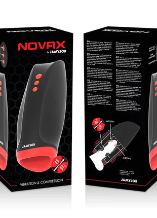 JAMYJOB - NOVAX MASTURBATOR MIT VIBRATION UND KOMPRESSION - Ei-Masturbator