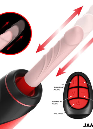 JAMYJOB - PYSTON BASE AUTOMATISCHER MASTURBATOR MIT FERNBEDIENUNG - Realistische Dildos