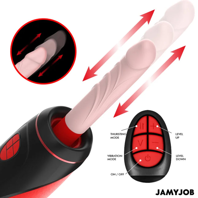 JAMYJOB - PYSTON BASE AUTOMATISCHER MASTURBATOR MIT FERNBEDIENUNG - Realistische Dildos