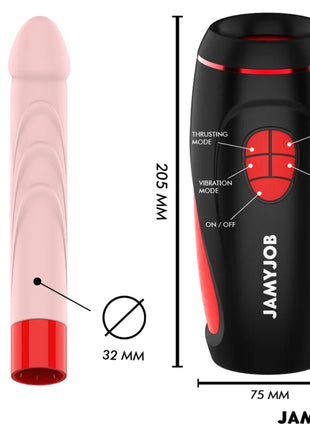 JAMYJOB - PYSTON BASE AUTOMATISCHER MASTURBATOR MIT FERNBEDIENUNG - Realistische Dildos