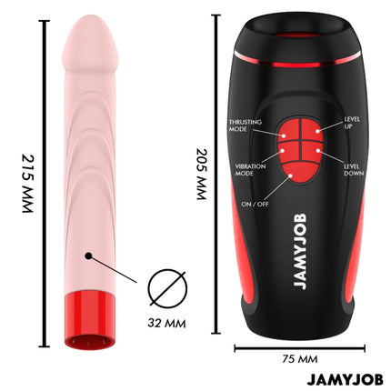 JAMYJOB - PYSTON BASE AUTOMATISCHER MASTURBATOR MIT FERNBEDIENUNG - Realistische Dildos