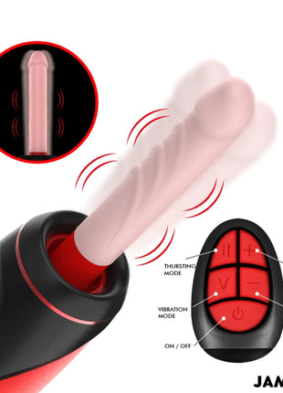JAMYJOB - PYSTON BASE AUTOMATISCHER MASTURBATOR MIT FERNBEDIENUNG - Realistische Dildos