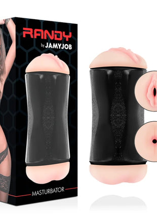 JAMYJOB - RANDY DOPPEL-LOCH-MASTURBATOR - VAGINA UND ANUS - Vagina und Anus ohne Vibration