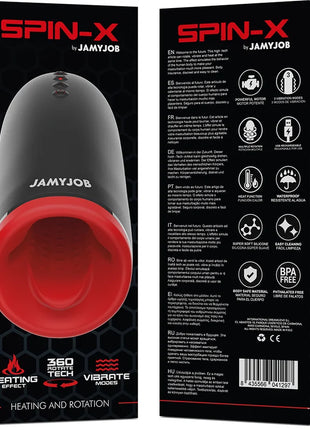 JAMYJOB - SPIN-X HEIZ- UND ROTATIONS-MASTURBATOR - Automatischer Masturbator