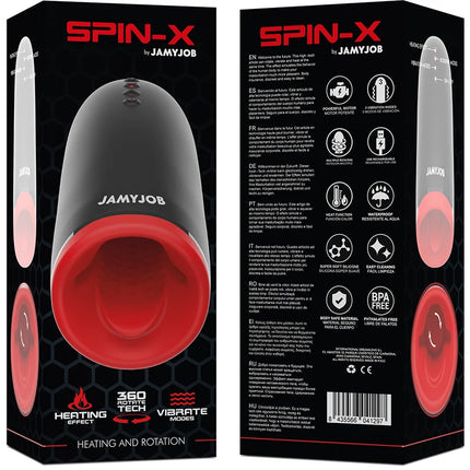JAMYJOB - SPIN-X HEIZ- UND ROTATIONS-MASTURBATOR - Automatischer Masturbator