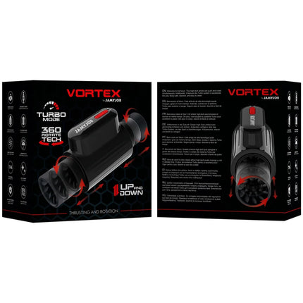 JAMYJOB - VORTEX-STOß- UND 360-DREHBARER TECH-TURBO-MODUS-MASTURBATOR - Automatischer Masturbator