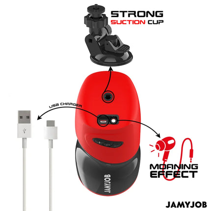 JAMYJOB - XPEED AUTOMATISCHER VAGINA-MASTURBATOR 5 STOSSMODI UND SOUNDEFFEKT - Vagina Masturbatoren