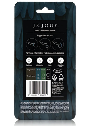 JE JOUE - BLAUER SILIKONRING - MINIMALE STRANGULATION - Penisring ohne Vibration