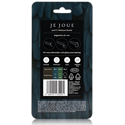 JE JOUE - BLAUER SILIKONRING - MINIMALE STRANGULATION - Penisring ohne Vibration