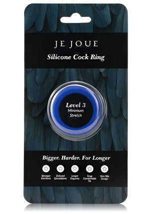 JE JOUE - BLAUER SILIKONRING - MINIMALE STRANGULATION - Penisring ohne Vibration