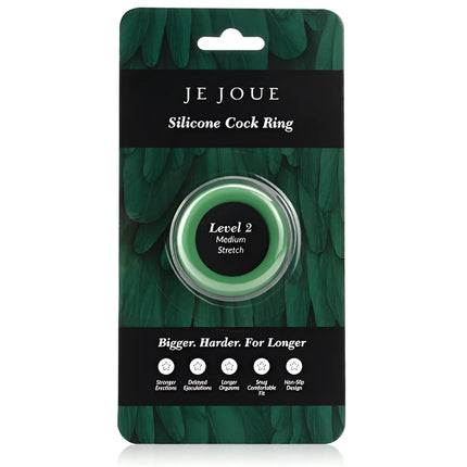 JE JOUE - GRÜNER SILIKONRING - MITTLERE CHOKE - Penisring ohne Vibration