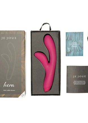 Rosa silikon hera rabbit vibrator von je joue mit dualen motoren für intensives spaßgefühl