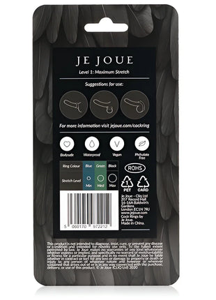 JE JOUE - MAXIMALER STRETCH-COCKRING AUS SILIKON - SCHWARZ - Penisring ohne Vibration