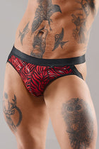 Jock Strap REPatrick001 schwarz/rot von RFP Razor’s Edge Kollektion - S / Black/Red - Herren Jock Strap