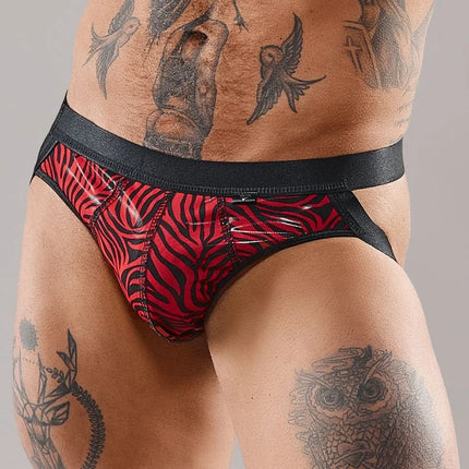 Jock Strap REPatrick001 schwarz/rot von RFP Razor’s Edge Kollektion - S / Black/Red - Herren Jock Strap