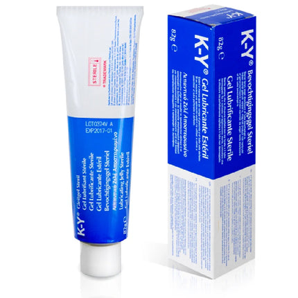 Johnson & johnson ky gel lube 82 gr blau weiß steril tube und passende verpackung