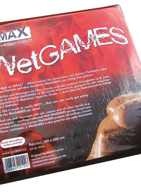 JOYDIVISION SEXMAX - WETGAMES SEX-LAKEN RED - Bettlaken