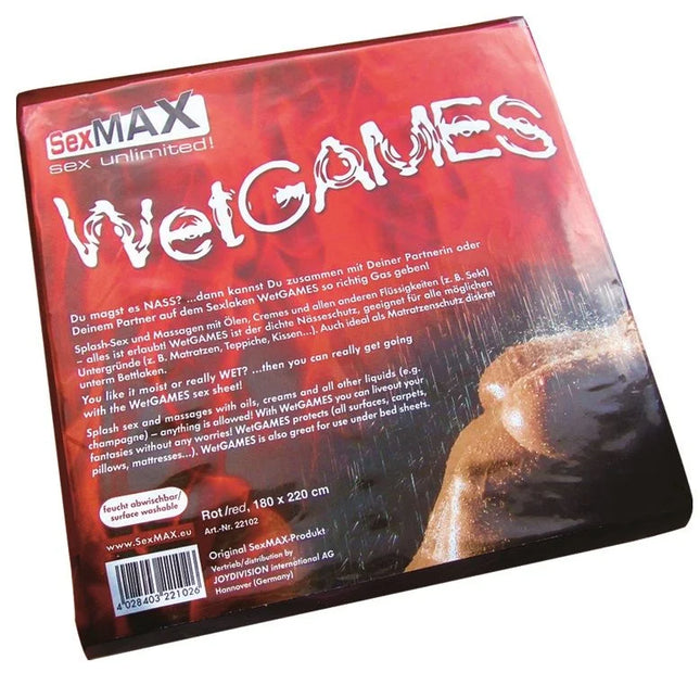 JOYDIVISION SEXMAX - WETGAMES SEX-LAKEN RED - Bettlaken