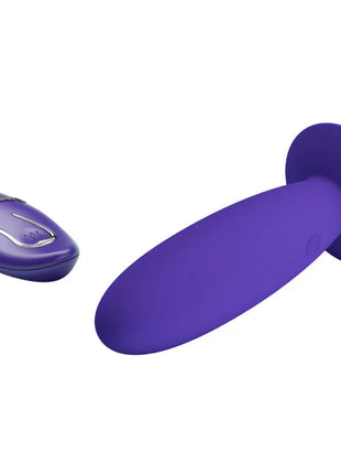 Lila silikon jugendplug analvibrator mit fernbedienung und passendem controller für prostatamassage