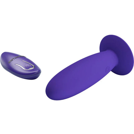 Lila silikon jugendplug analvibrator mit fernbedienung und passendem controller für prostatamassage