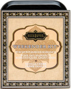 Schwarzes und goldenes verzierte blechdose weekender kit von kinksurreal mit vanille creme duft kamasutra edition