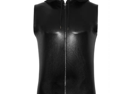 Kapuzenshirt mit Zwei-Wege Zipper H066 von Noir Handmade Alpha Collection - S / schwarz - Herren-Shirt