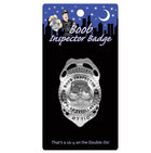 Silberner metallischer polizeiabzeichen pins mit eingraviertem official food inspector für kheper games boob inspector
