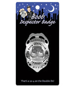 Silberner metallischer polizeiabzeichen pins mit eingraviertem official food inspector für kheper games boob inspector