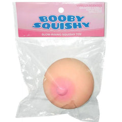 Kheper games booby squishy silikonspielzeug in pfirsich mit pinkem nippel und vanilleduft