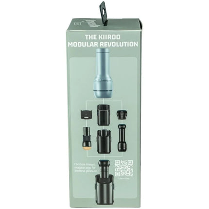 Kiiroo feel argenta kiros masturbator stars kollektion mit modularem silbernem metallkopf und schwarzen anpassbaren teilen