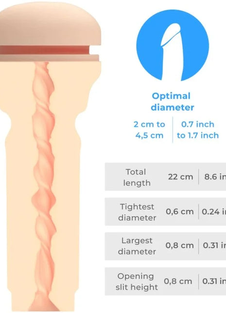 KIIROO - FÜHLEN SIE STROKER EXTRA ENGES PO-FLEISCH - Anus-Masturbator ohne Vibration