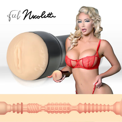 KIIROO - KEON + FEEL NICOLETTE SHEA STROKER + AQUA-QUALITTS-SCHMIERMITTEL 50 ML - Automatischer Masturbator