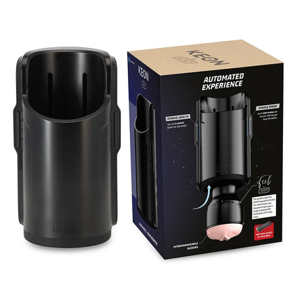 KIIROO - KEON + FEEL NICOLETTE SHEA STROKER + AQUA-QUALITTS-SCHMIERMITTEL 50 ML - Automatischer Masturbator