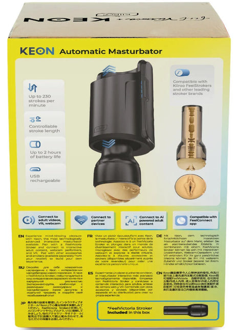 KIIROO - KEON WIFI COMBO VICTORIA JUNE AUTOMATISCHER MASTURBATOR + FEEL STROKER